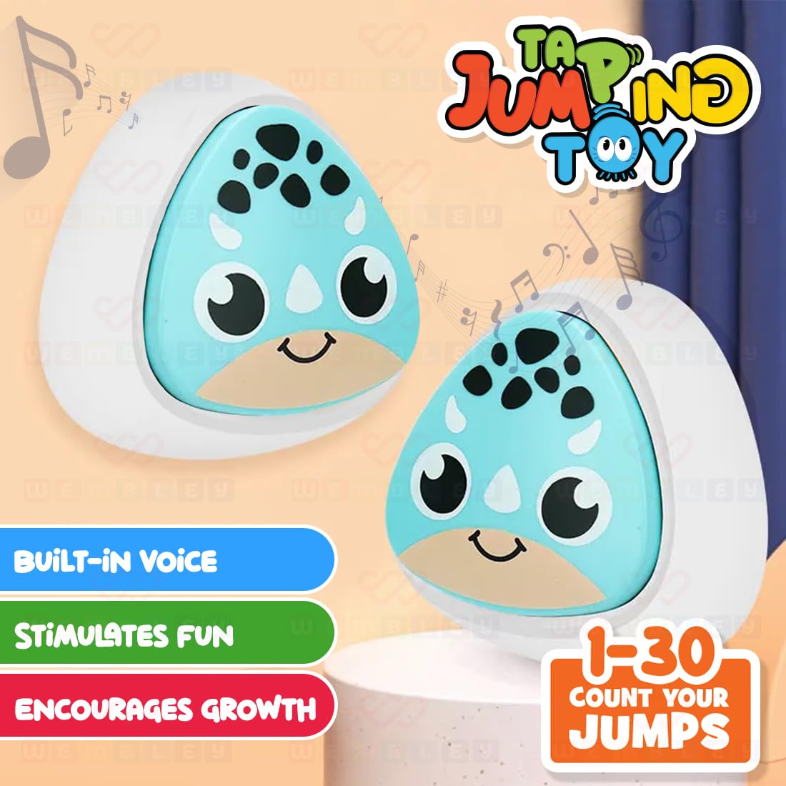 Interactive Tap & Jump Animal Buzzer Toy