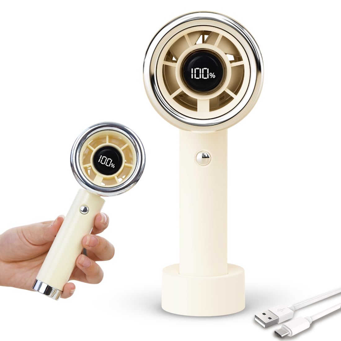Rechargeable Mini Handheld & Desktop Fan