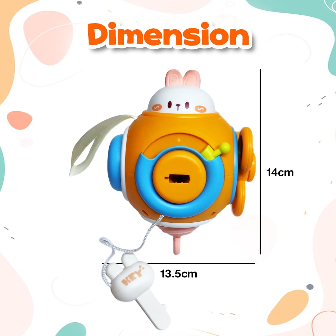 6-In-1 Activity Cube Baby Toys