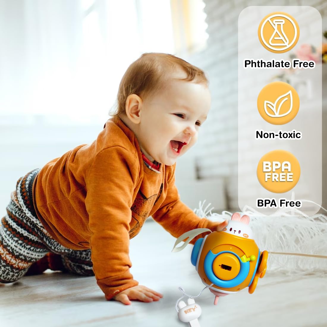 6-In-1 Activity Cube Baby Toys