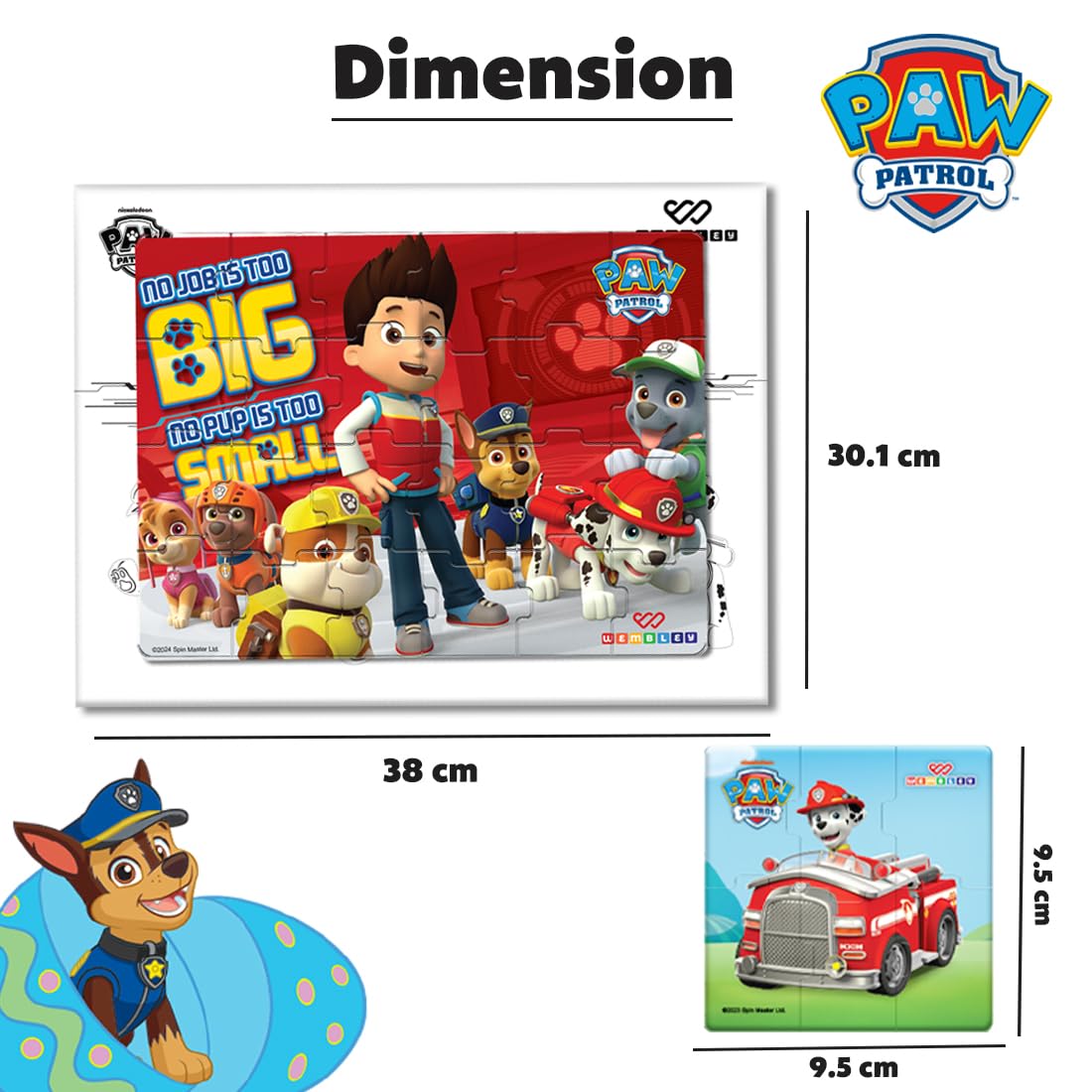 Paw Patrol 5-in-1 Magnetic Puzzle Set