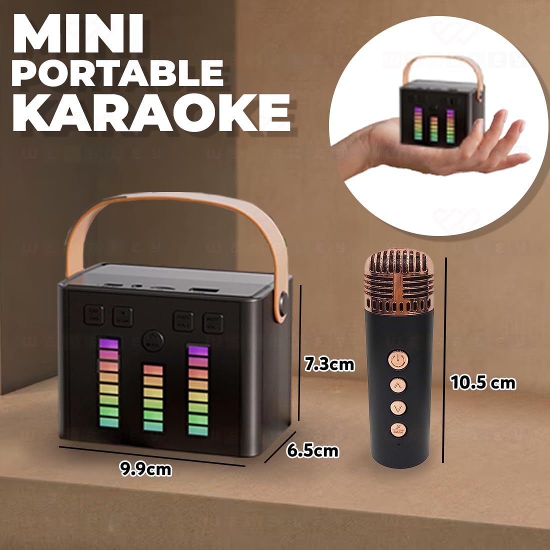 Wireless Karaoke Set with Mic & Speaker (DJ Box)
