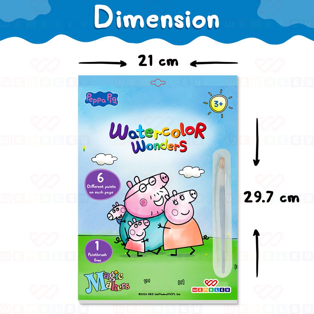 Peppa Pig Watercolor Painting Book