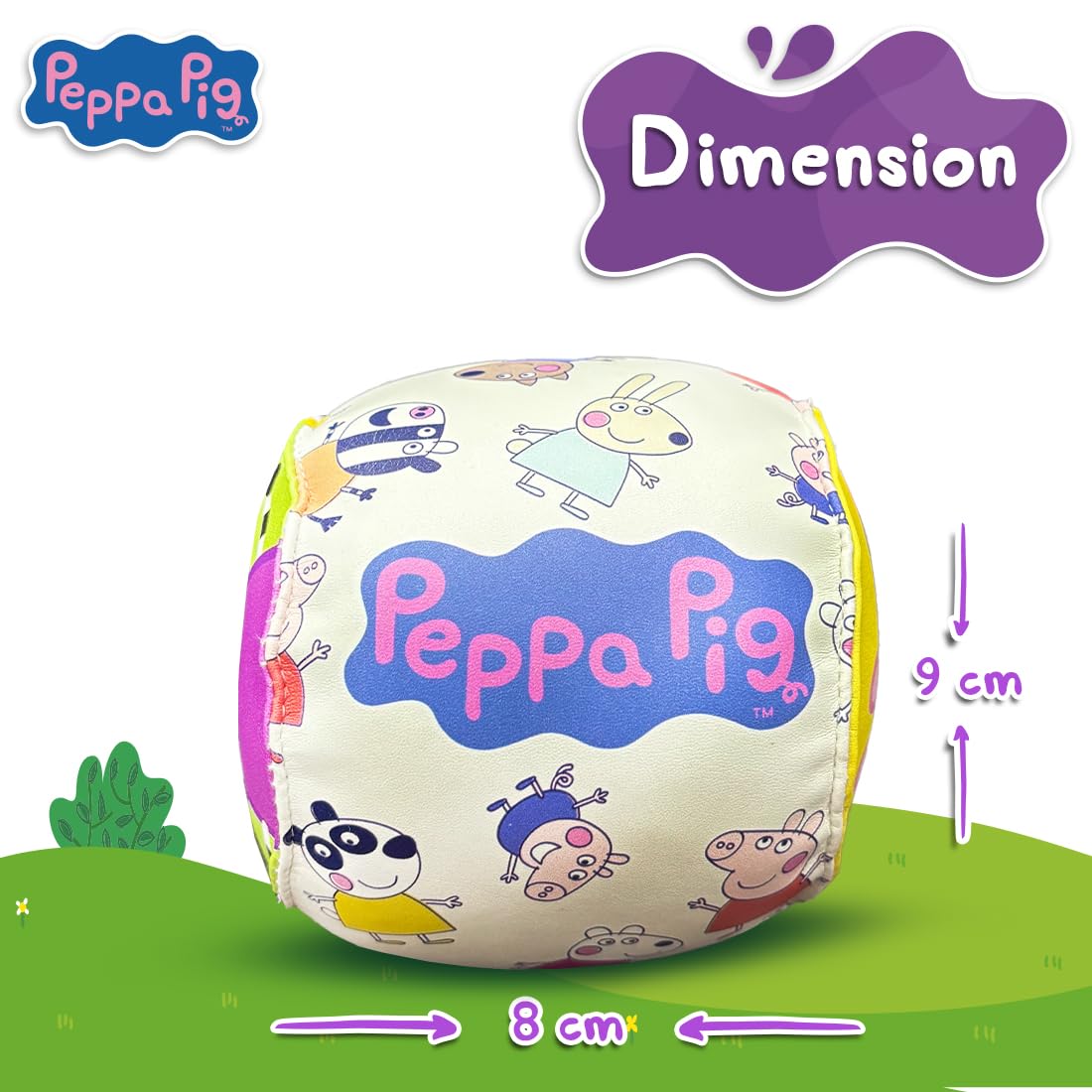 Peppa Pig PU Soft Ball with Jingling Bell for baby(4 Inch)