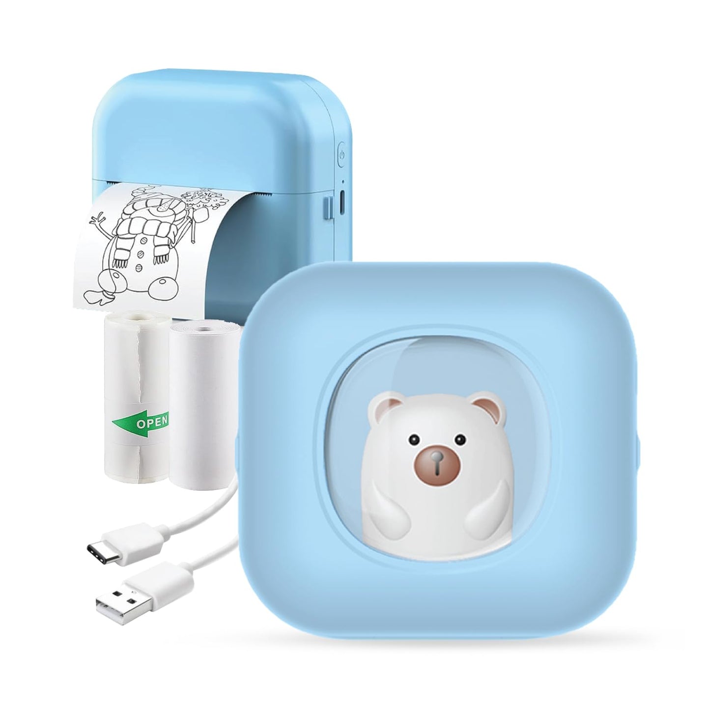 Mini Bear Themed Thermal Printer