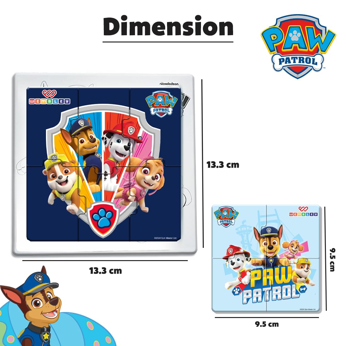 Paw Patrol 3 in 1 Jigsaw Magnetic Puzzle (Style2)