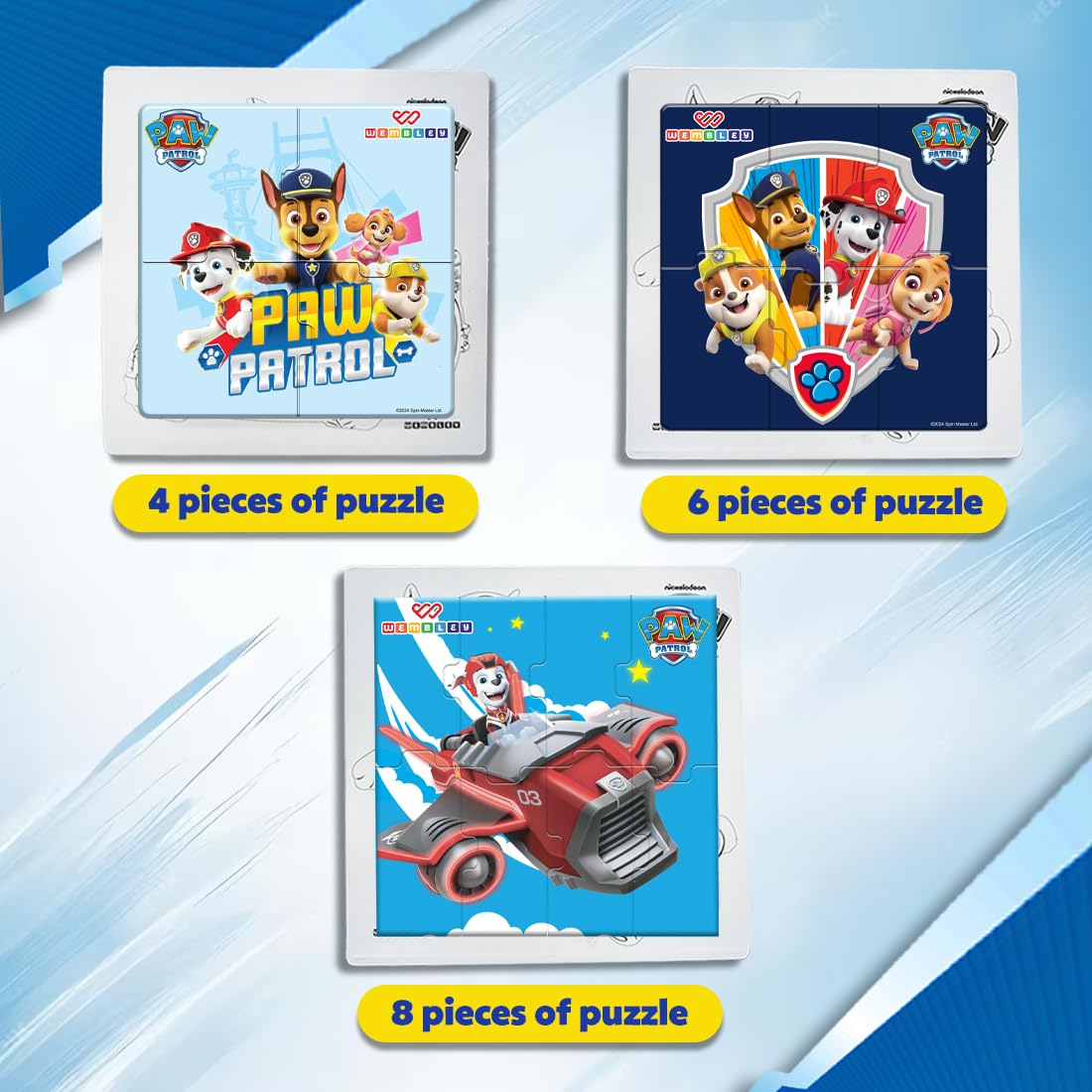 Paw Patrol 3 in 1 Jigsaw Magnetic Puzzle (Style2)