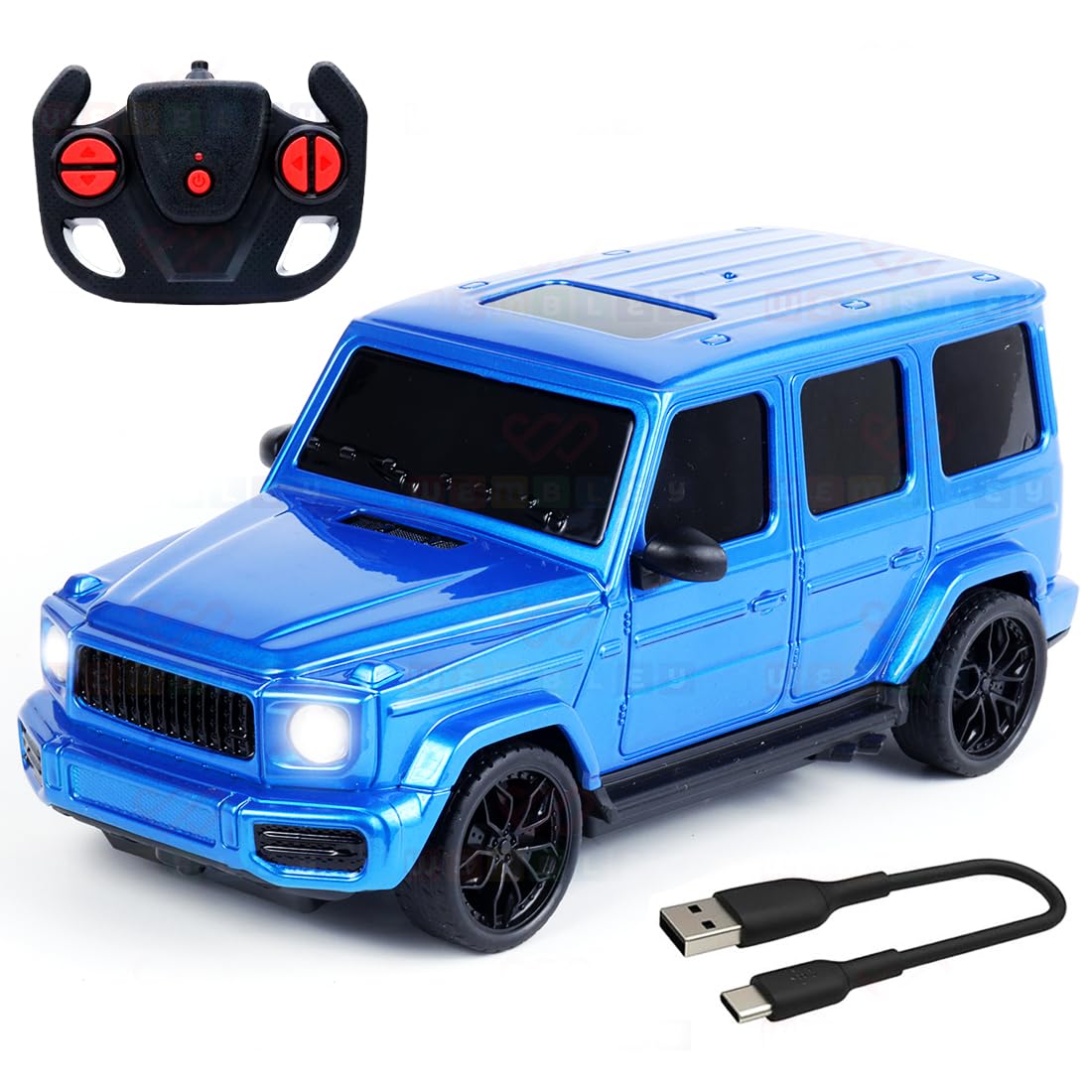 Rechargeable Remote Control RC Toy Car (G Wagon)