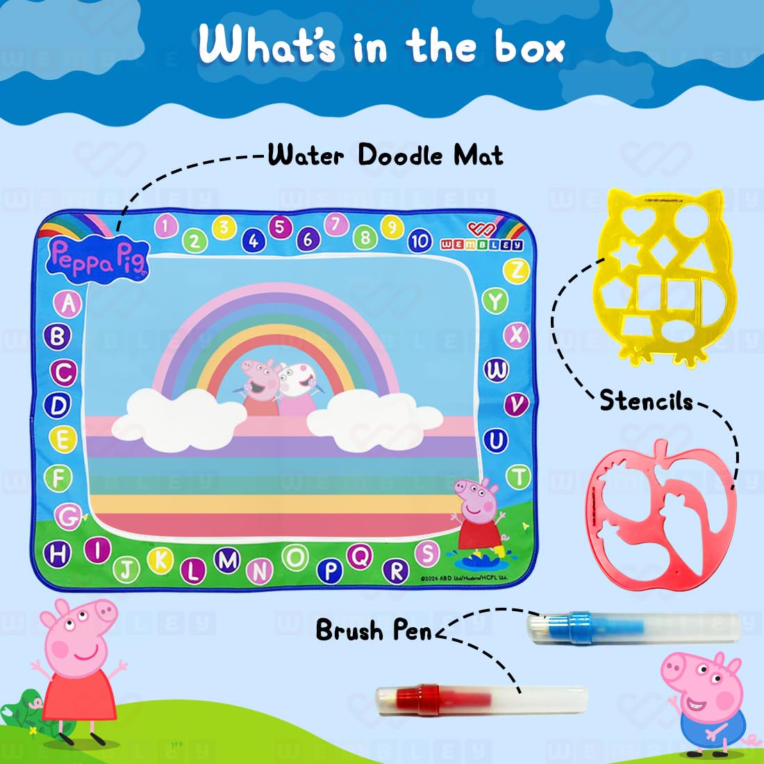 Peppa Pig Reusable Water Doodle Mat