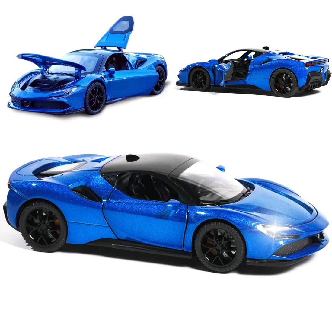 Metal Pull Back Toy Die-cast Model Car (Ferrari)