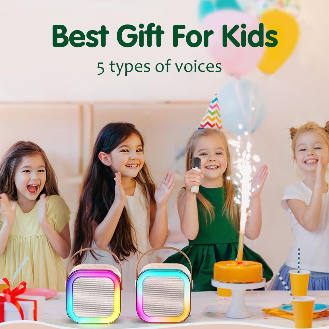Wireless Karaoke Set with Mic & Speaker (Modern)