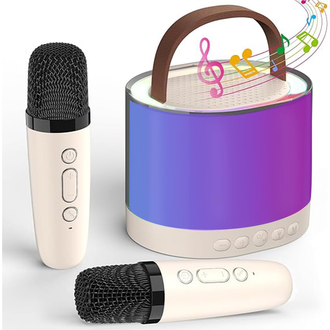 Wireless Karaoke Set with 2 Mics & Speaker