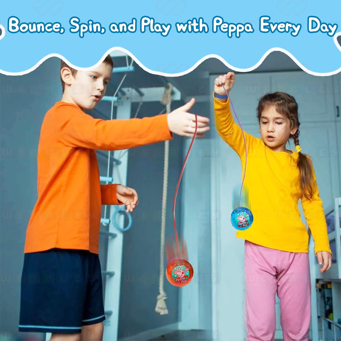 Peppa Pig Yo Yo Wrist Band LED Light Ball