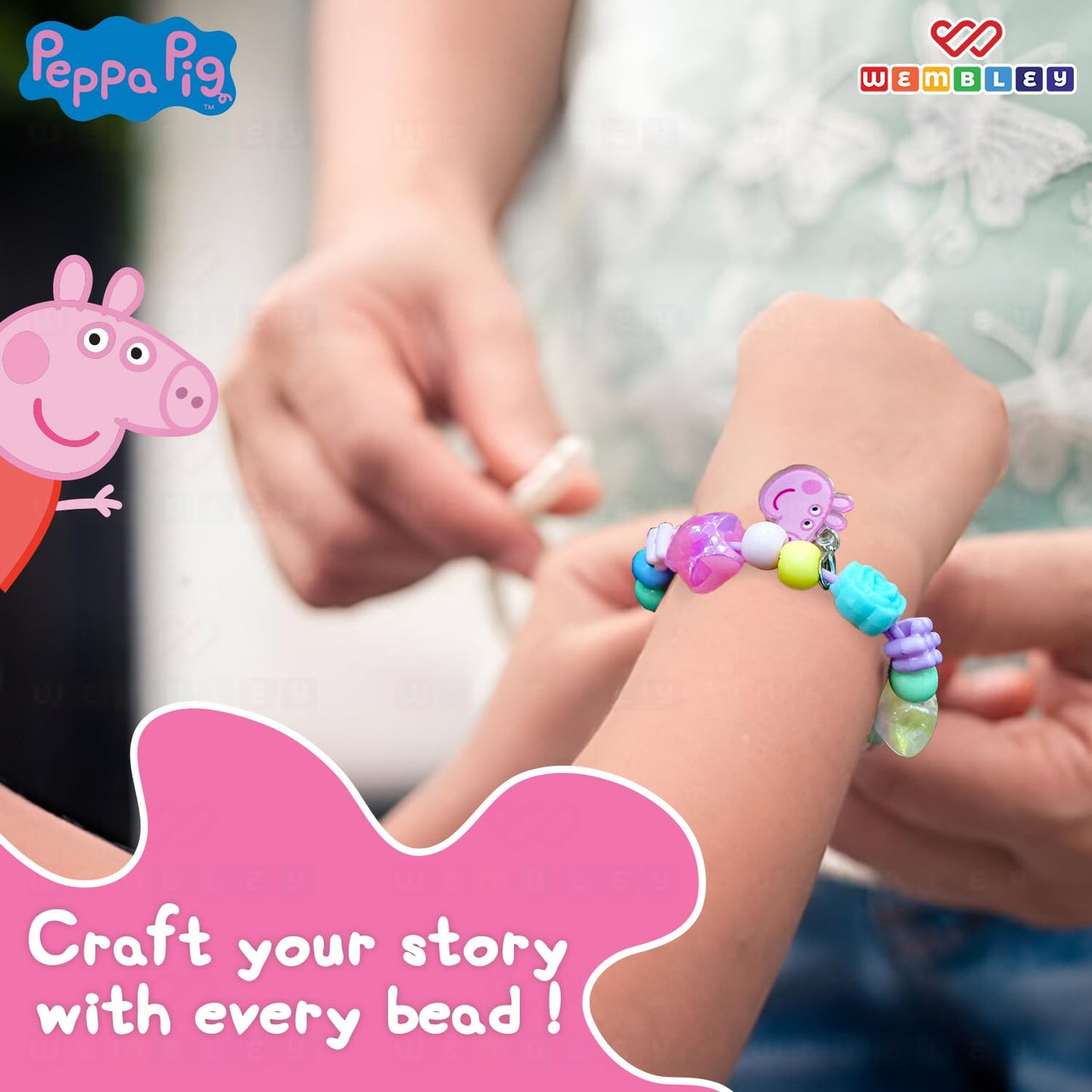 DIY Bracelet Making for Kids with 50+ Beads