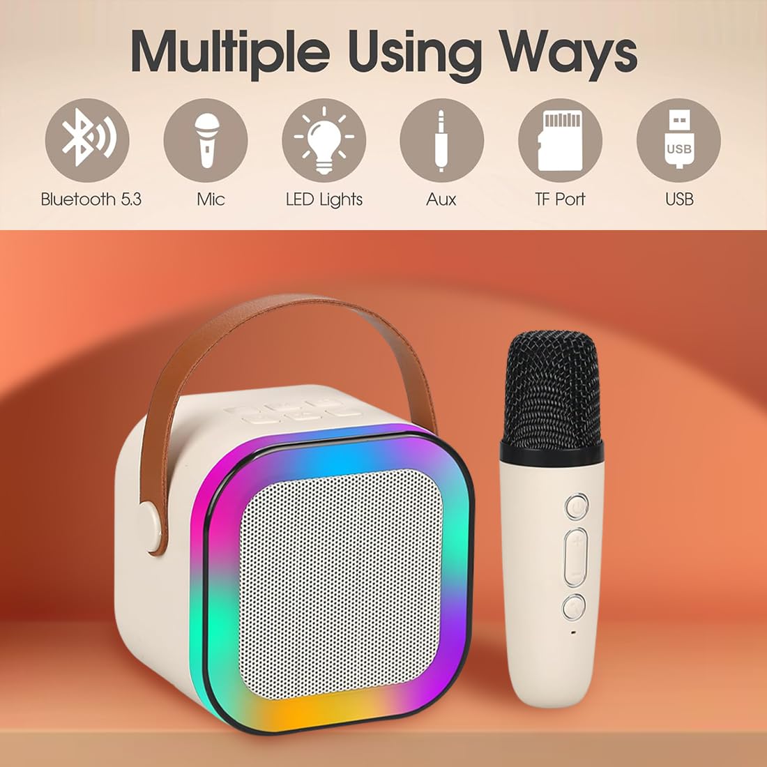 Wireless Karaoke Set with Mic & Speaker (Modern)