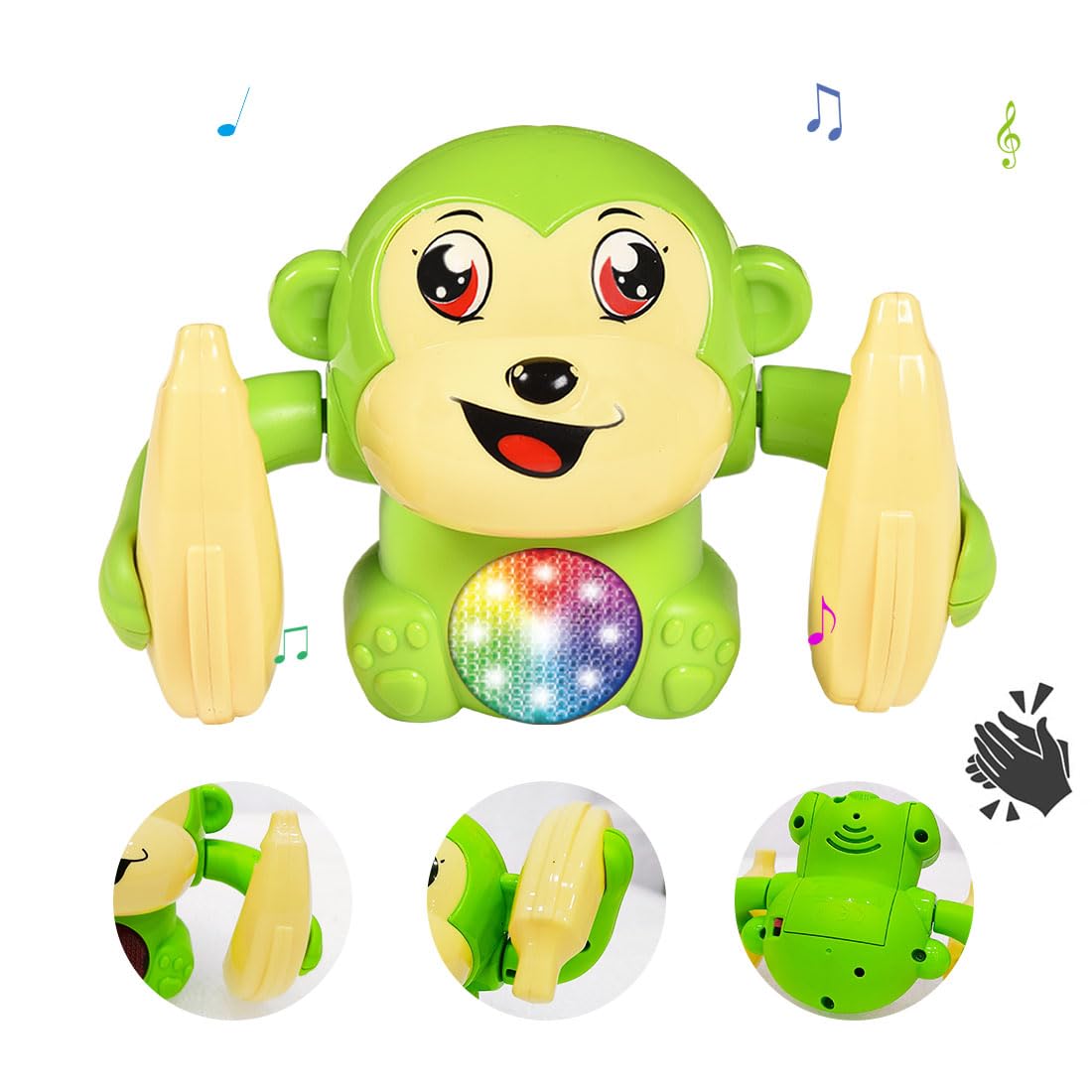 Dancing & Rolling Monkey Musical Baby Toy