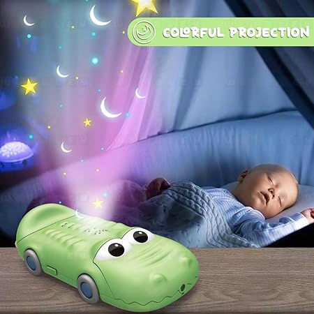 Crocodile Themed Functional & Educational Projection Toy Phone (Green)