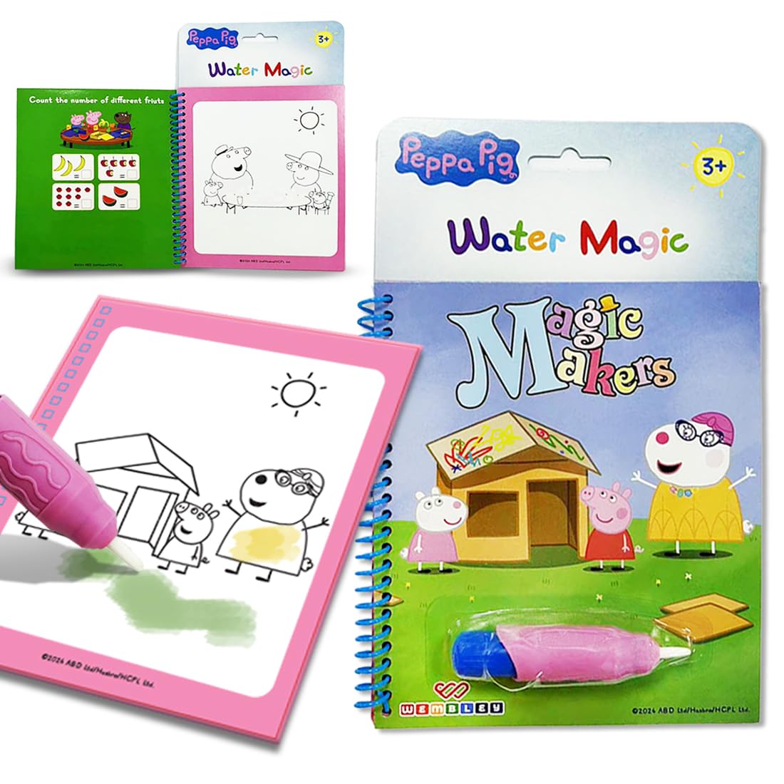Peppa Pig Reusable Water Magic Boards DIY Kit