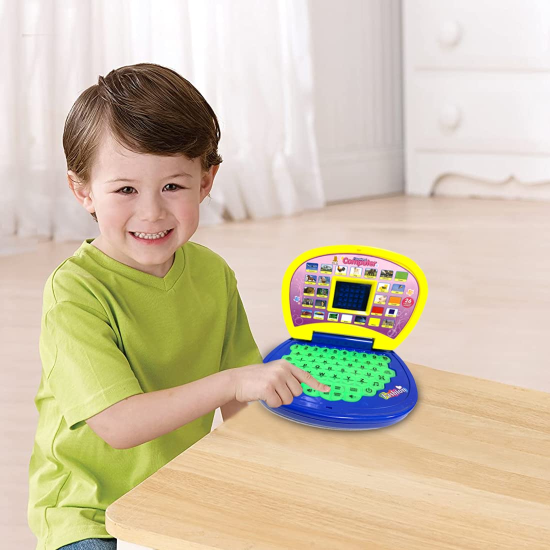 Educational Kids Laptop for Baby (Blue & Yellow)