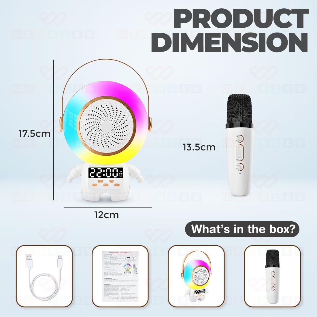 Wireless Karaoke Set with Mic & Speaker (Robot)