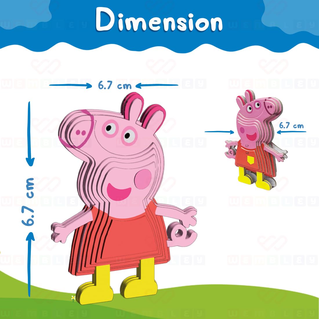Peppa Pig 3D Puzzle Model Kit DIY Kit