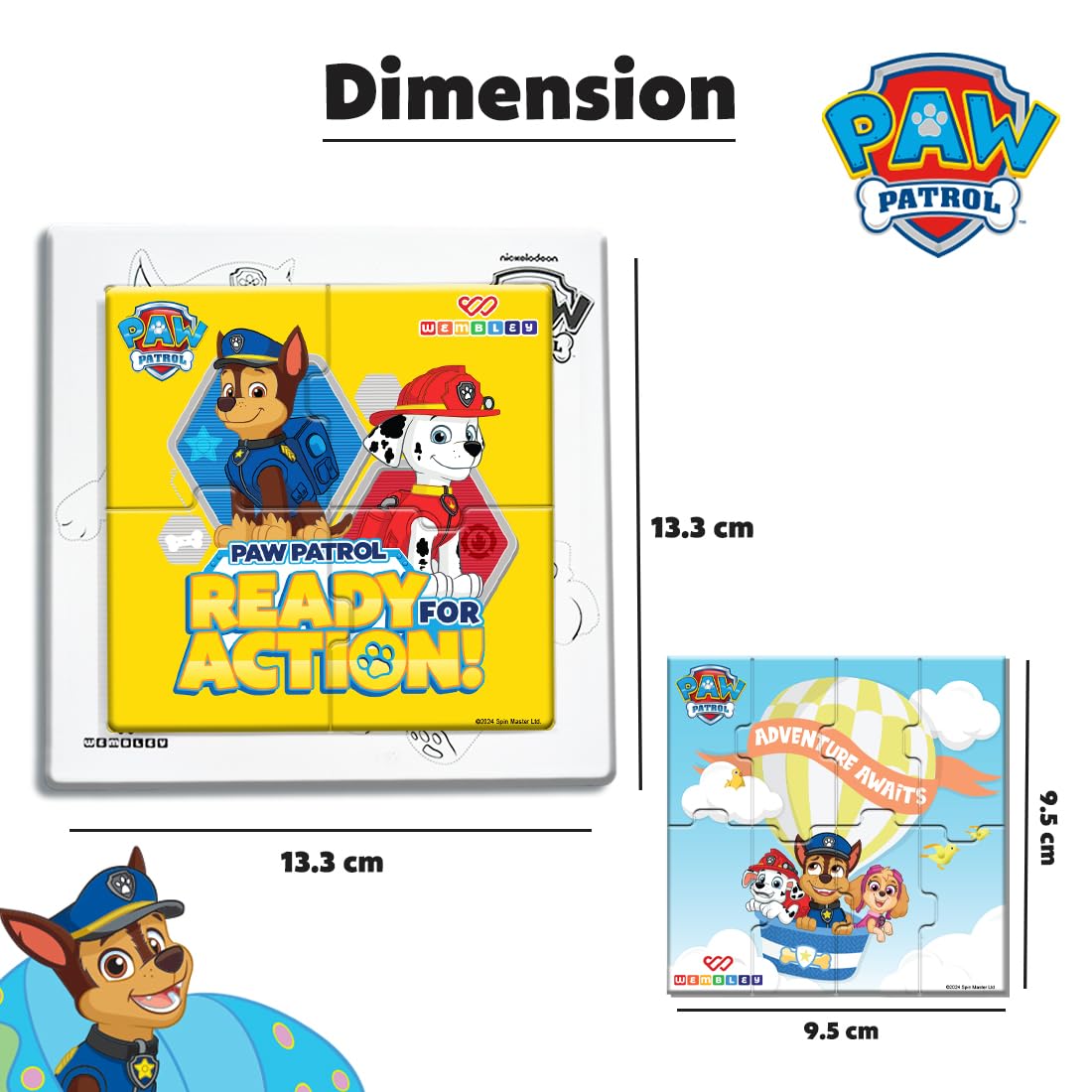 Paw Patrol 3 in 1 Jigsaw Magnetic Puzzle (Style1)