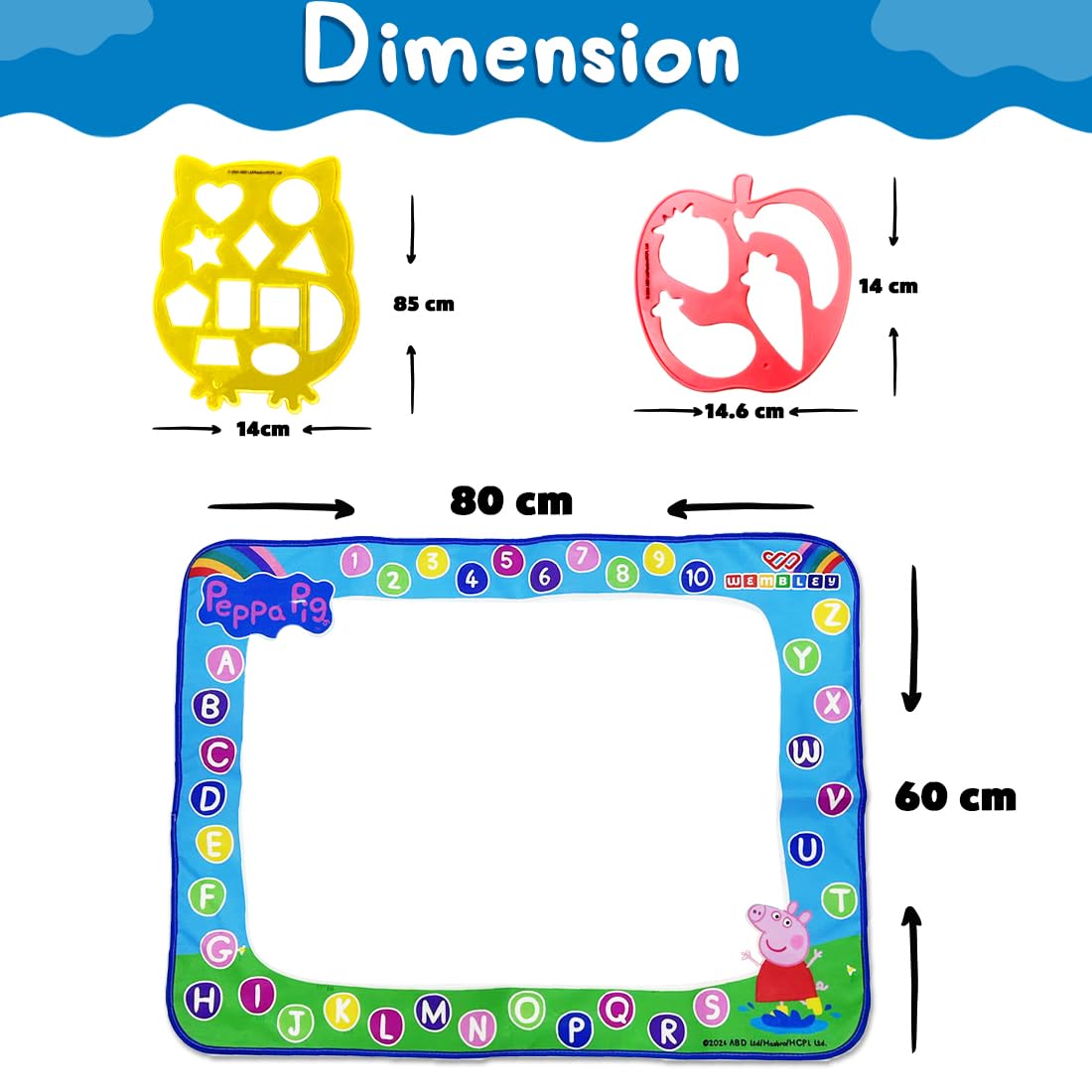 Peppa Pig Reusable Water Doodle Mat