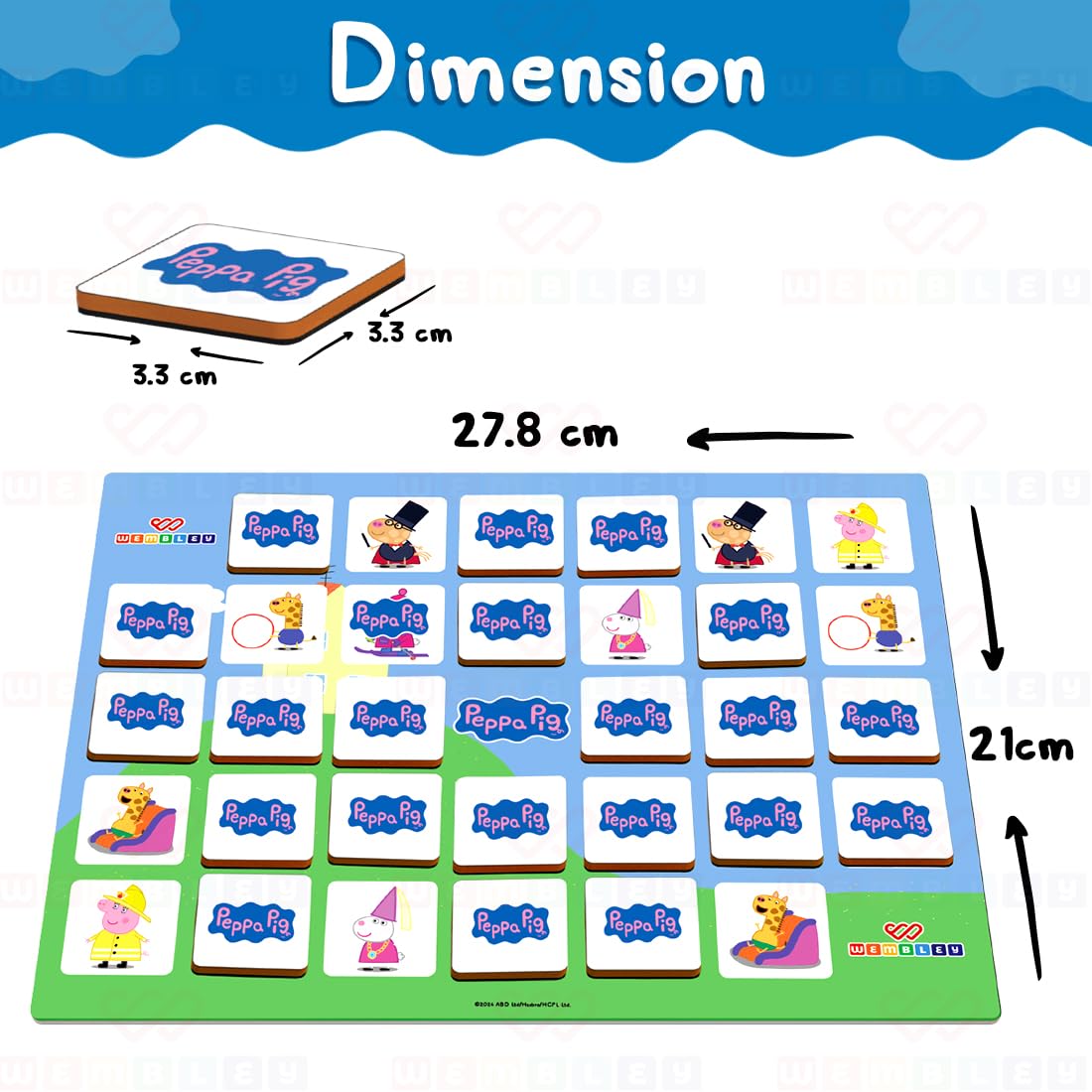 Peppa Pig Magnetic Memory Match Board Game
