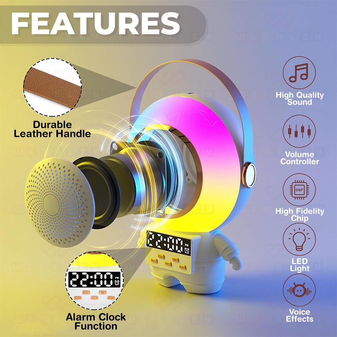 Wireless Karaoke Set with Mic & Speaker (Robot)