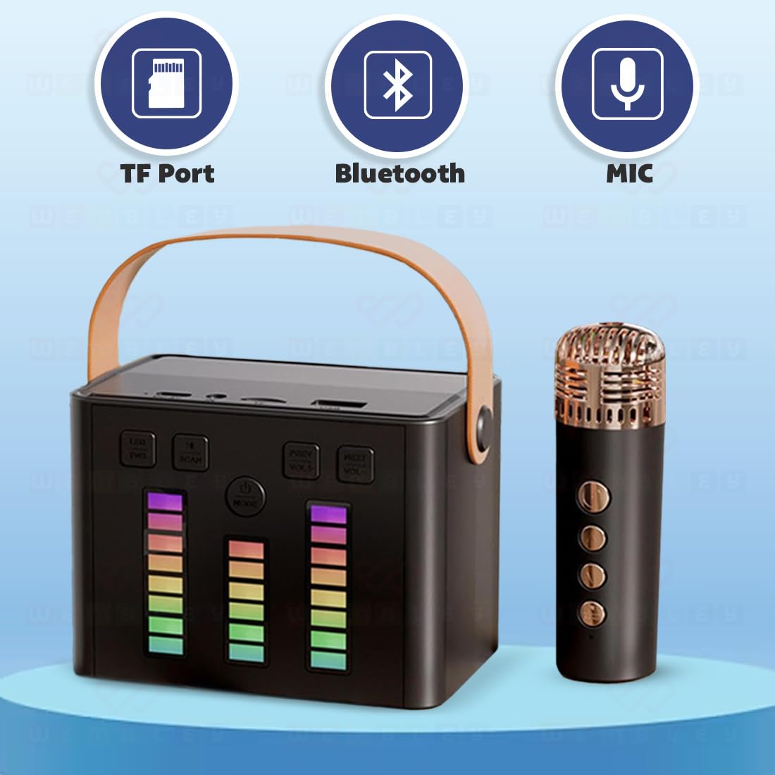 Wireless Karaoke Set with Mic & Speaker (DJ Box)