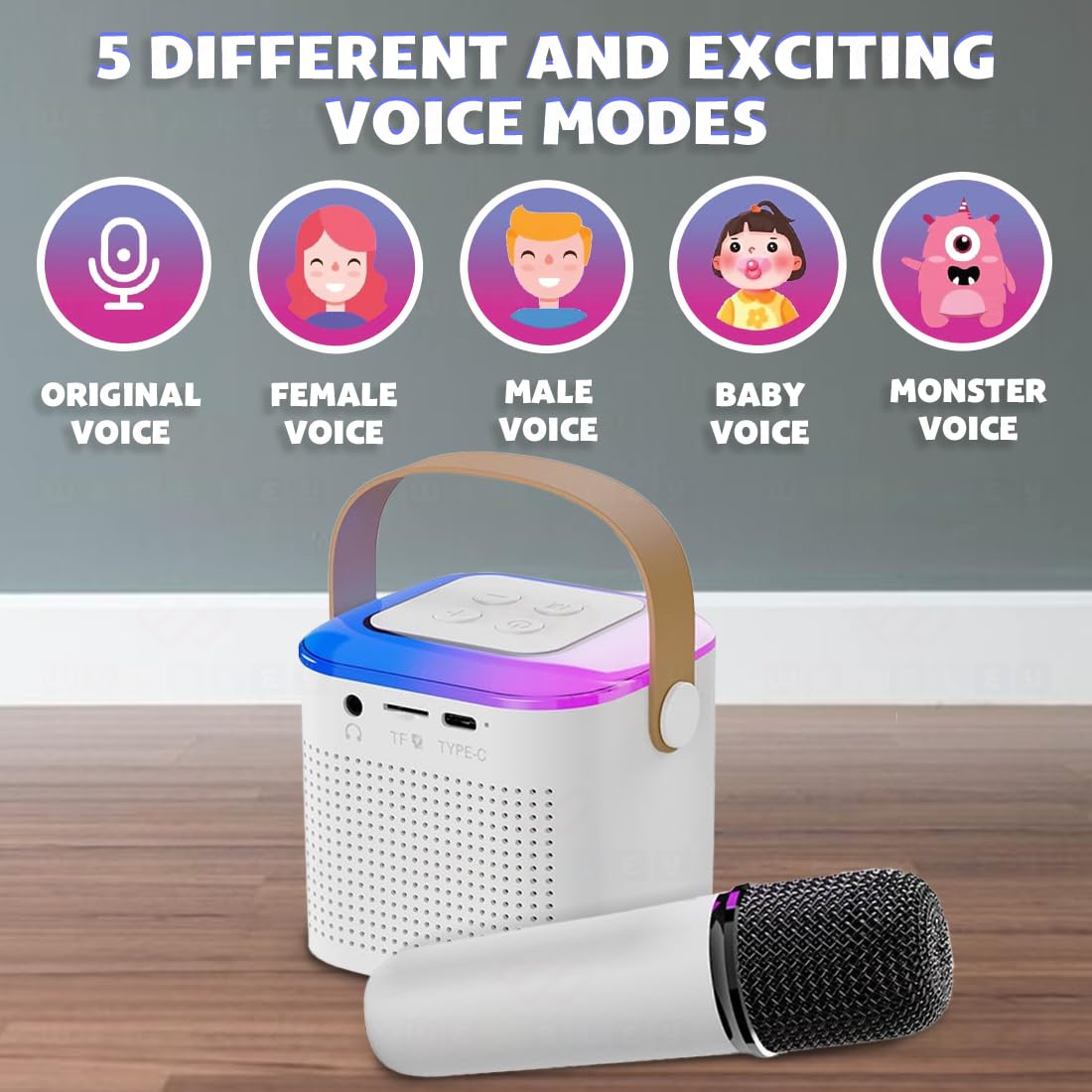 Wireless Karaoke Set with Mic & Speaker (Bucket)