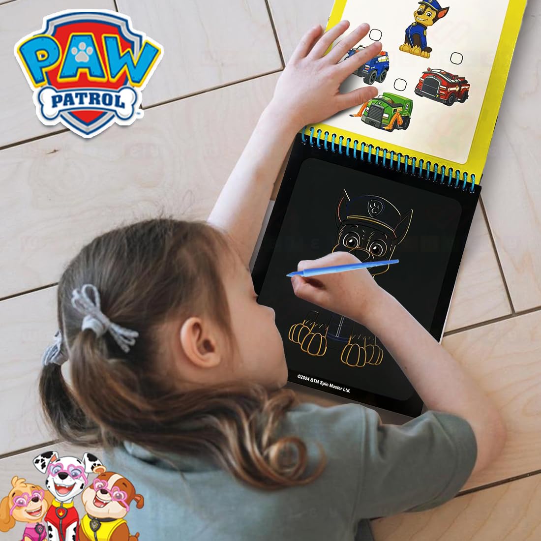 Paw Patrol Scratch Pad Art Notepad DIY Set