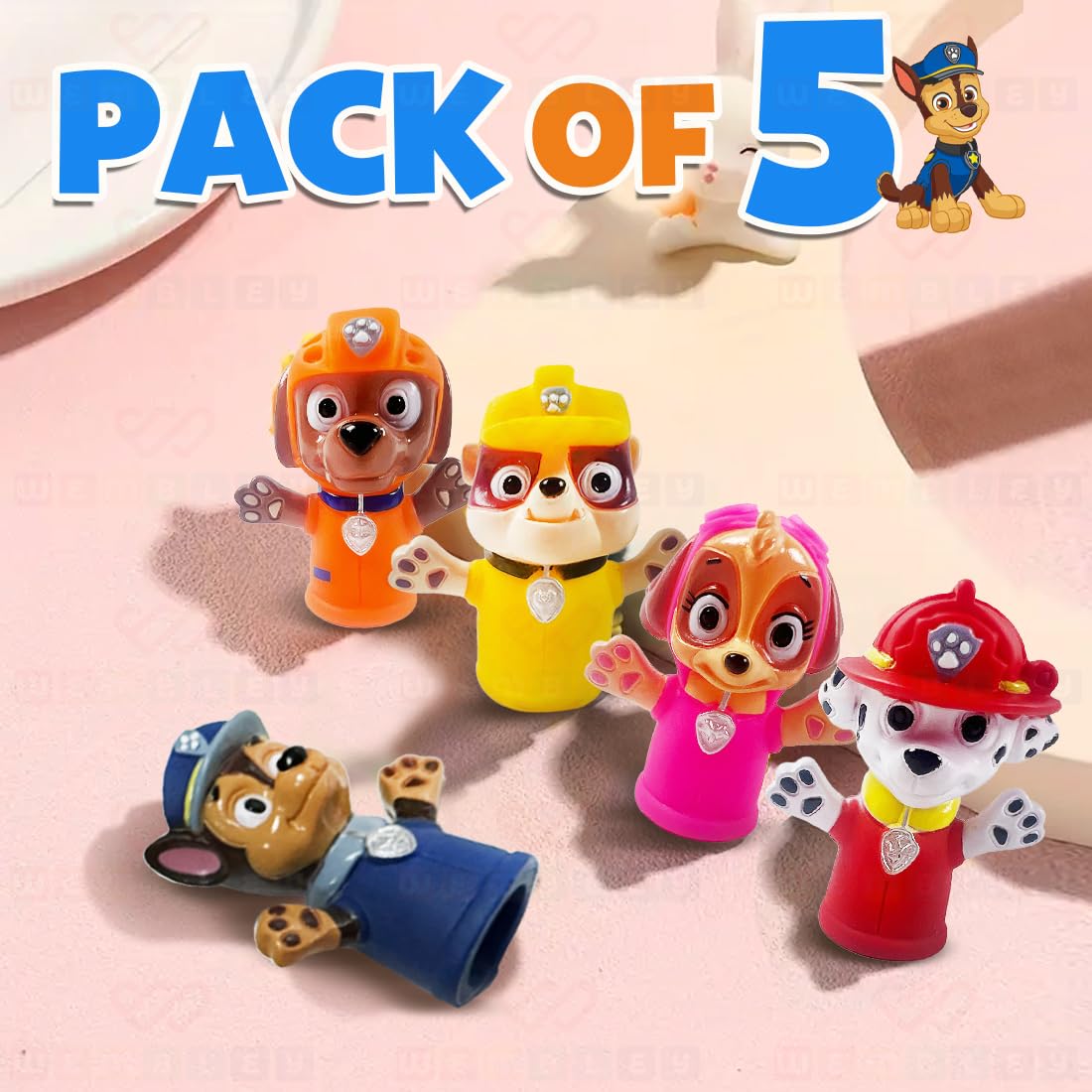 Paw Patrol Finger Puppet Toy (5 Pcs)