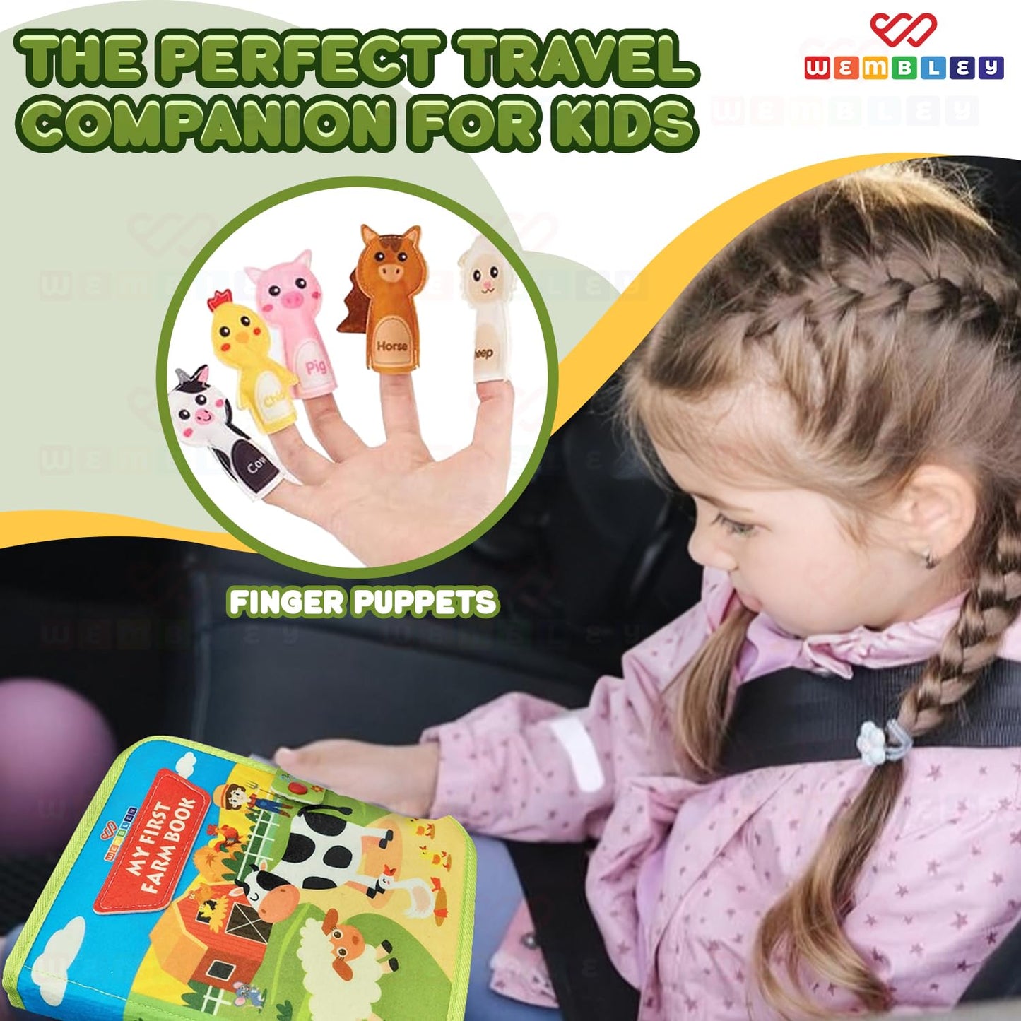 Educational Sensory Busy Book for Kids (Farm Theme)