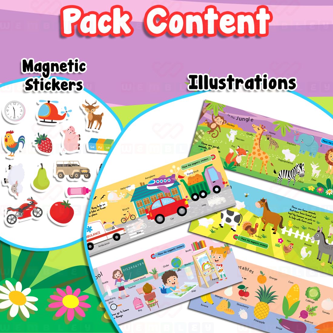 My First Words Magnetic Playbook Set (Words)