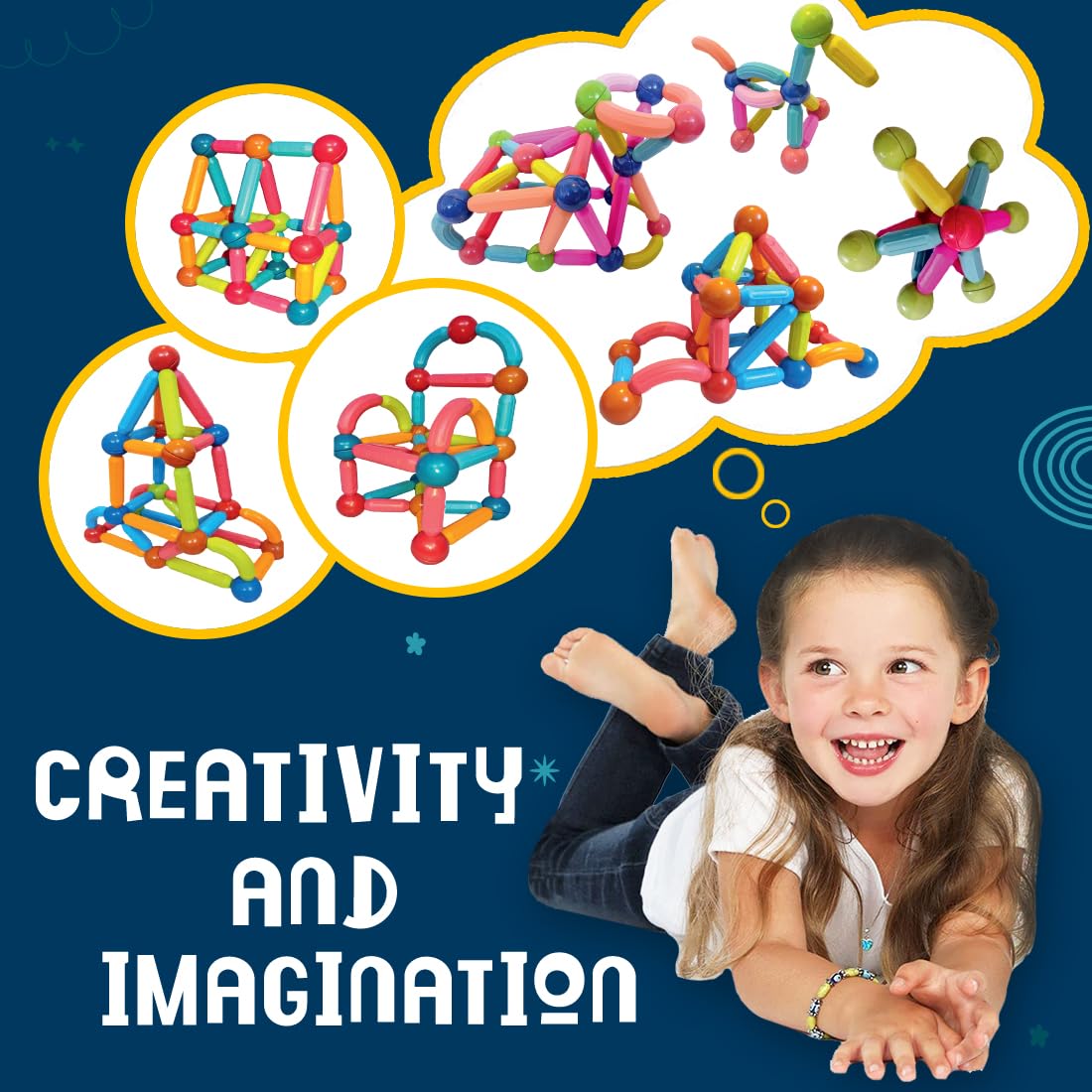 Magnetic Sticks Building Blocks for Kids (24 Pcs)