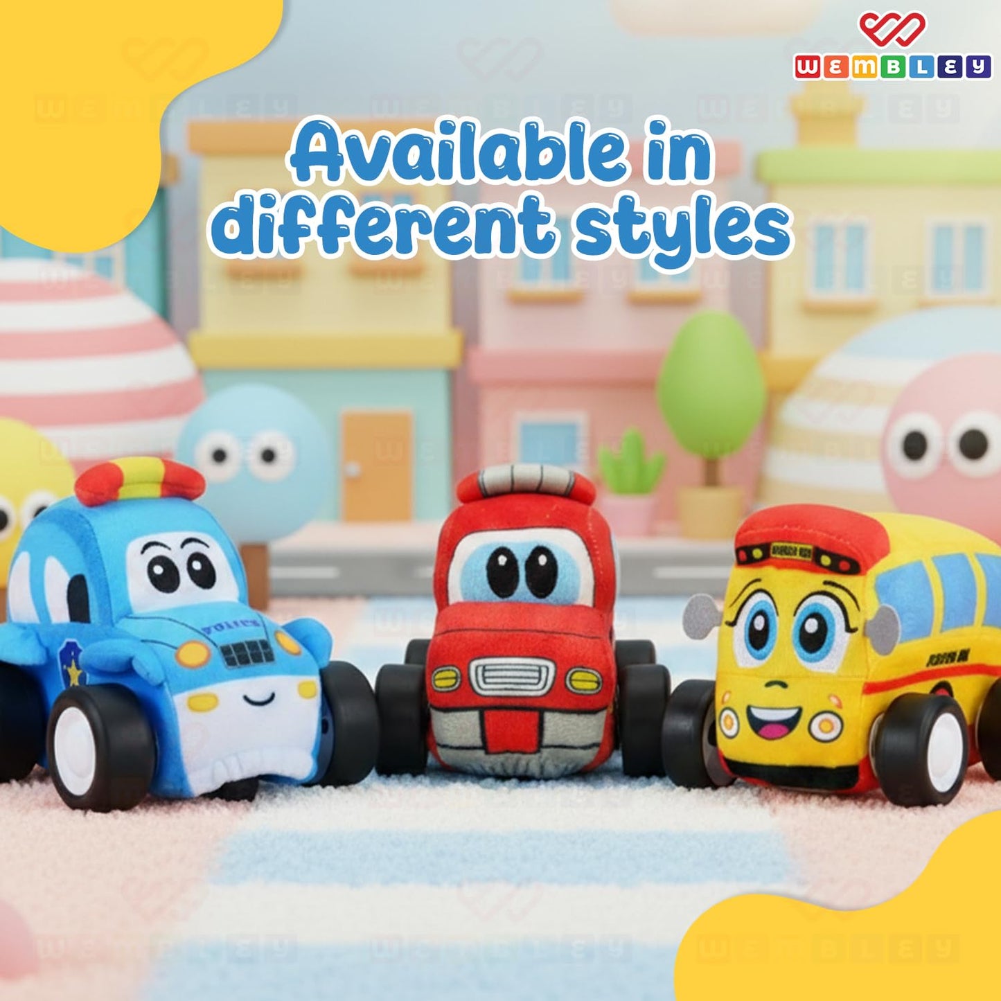 RC Plush Toy Car for Toddlers (School Bus)