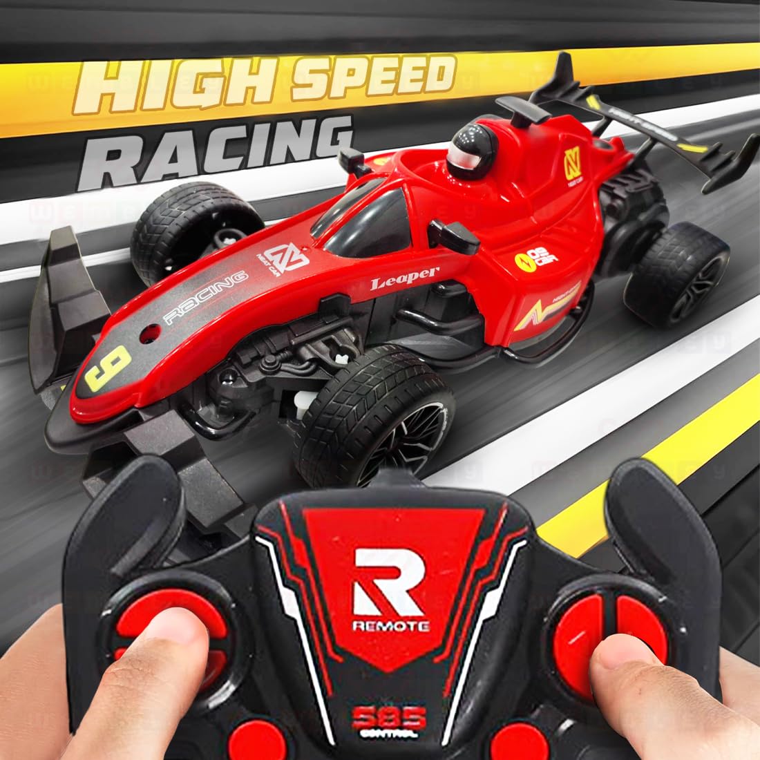 Formula Style Remote Control Rechargeable Car Toy (Red)