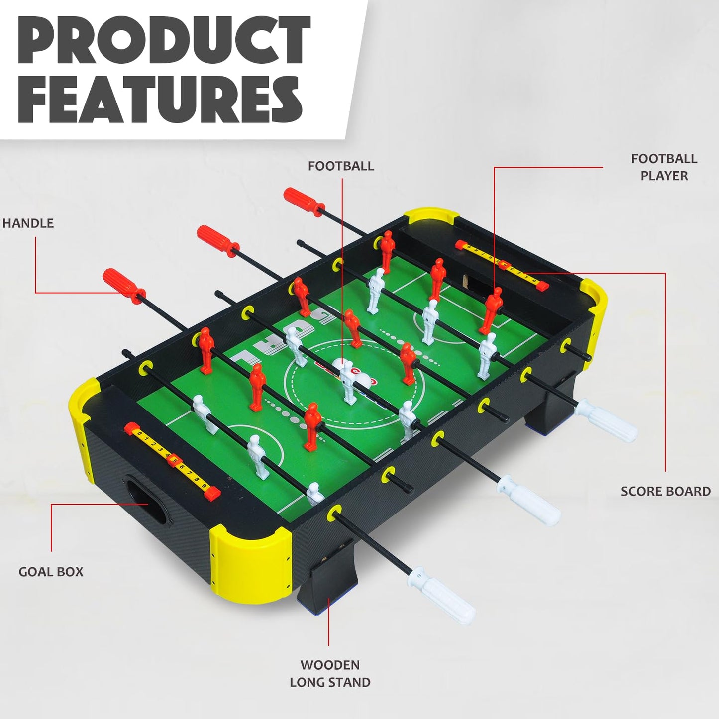 Big Foosball Football Indoor Tabletop Game Set