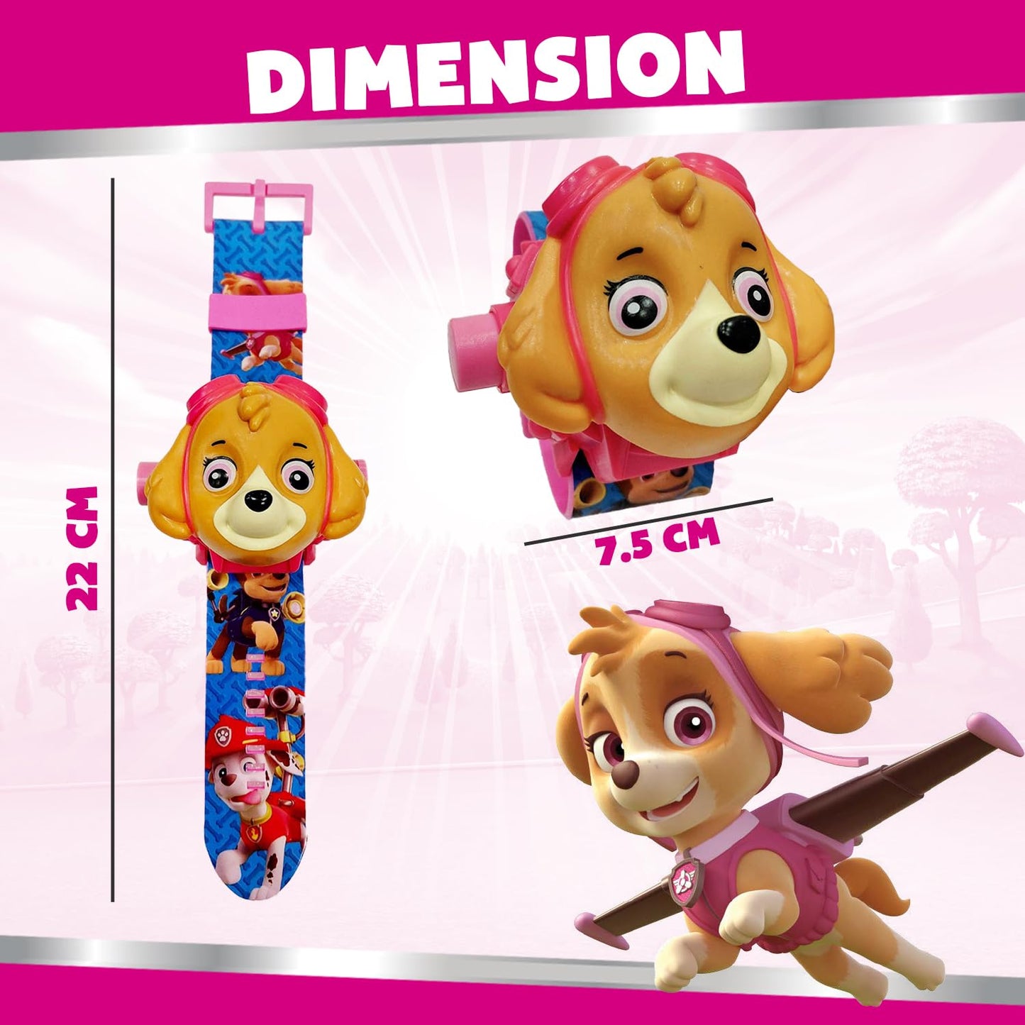 Paw Patrol Digital Projector Watch (Skye)