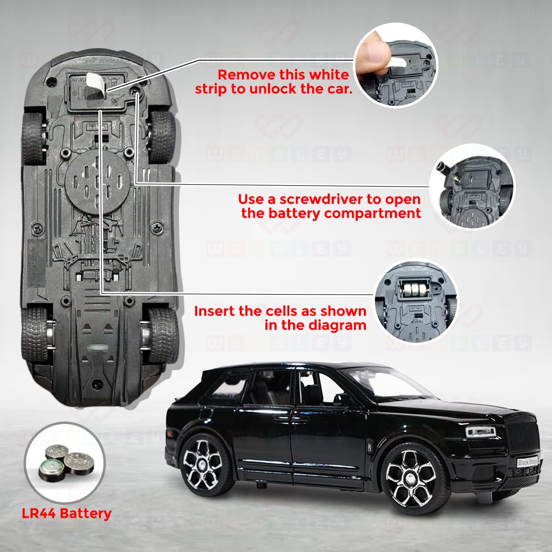 Metal Pull Back Toy Die-cast Model Car (Rolls Royce)