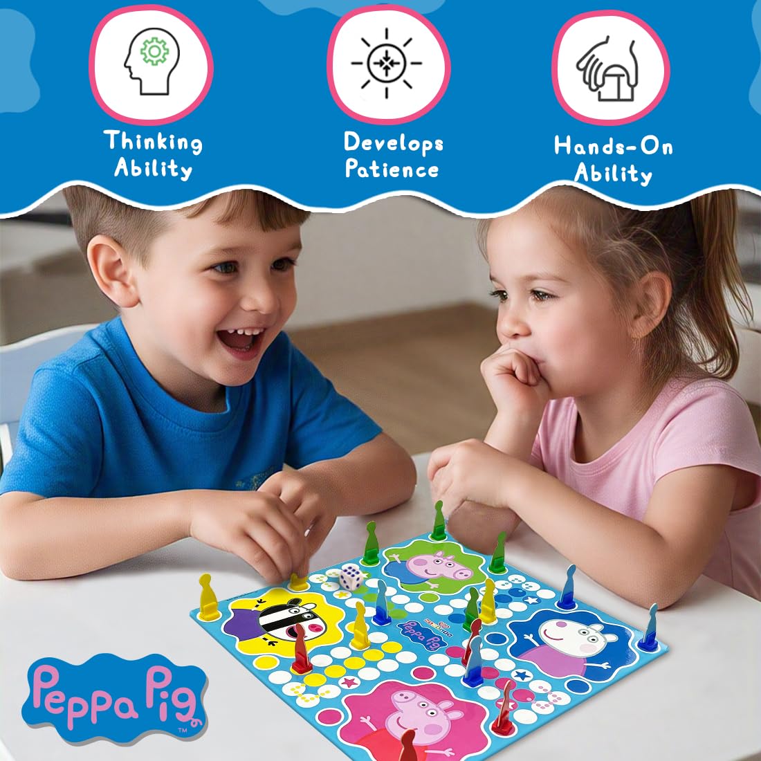 Peppa Pig Magnetic 2 in 1 Ludo Board Game
