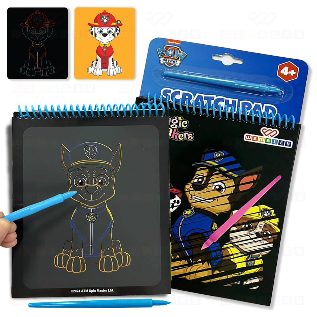 Paw Patrol Scratch Pad Art Notepad DIY Set