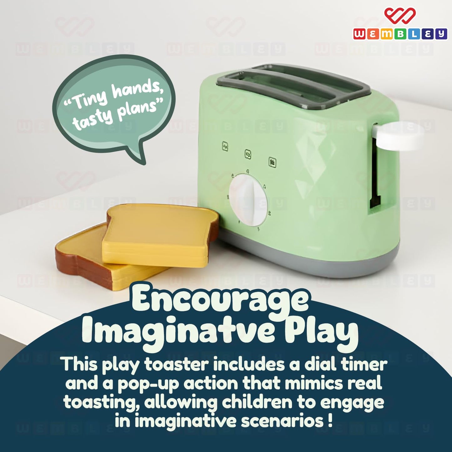 Mini Chef’s Corner Pop Up Toaster Pretend Play Kitchen Set