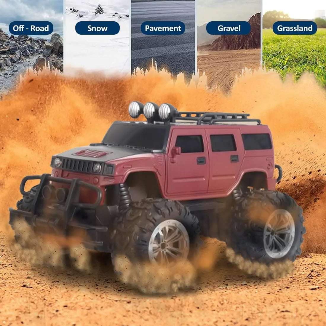 Rechargeable Remote Control Car Off Roader (Adventure Hummer)