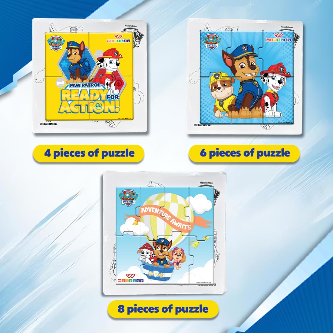 Paw Patrol 3 in 1 Jigsaw Magnetic Puzzle (Style1)