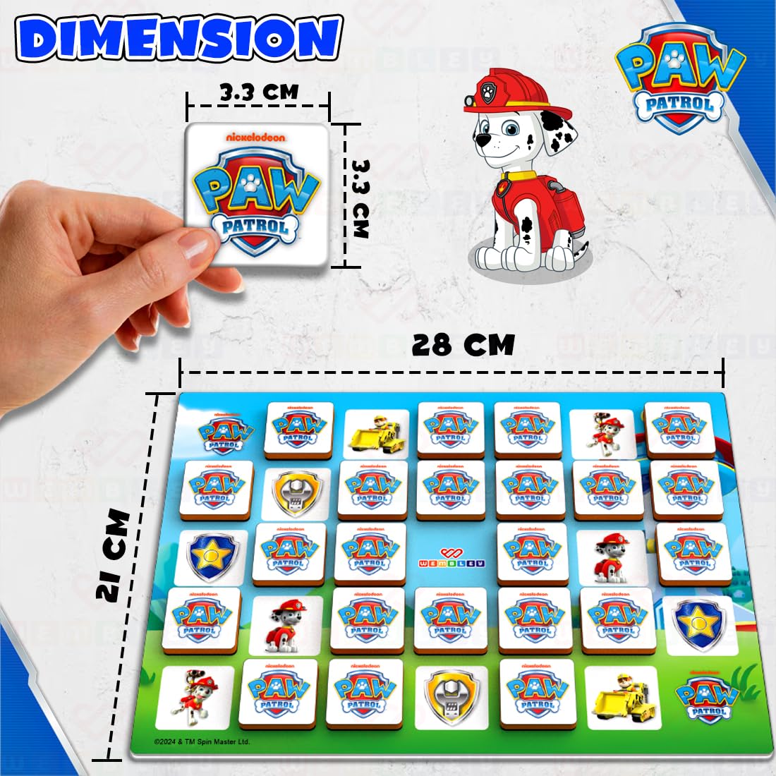 Paw Patrol Magnetic Memory Match Board Game