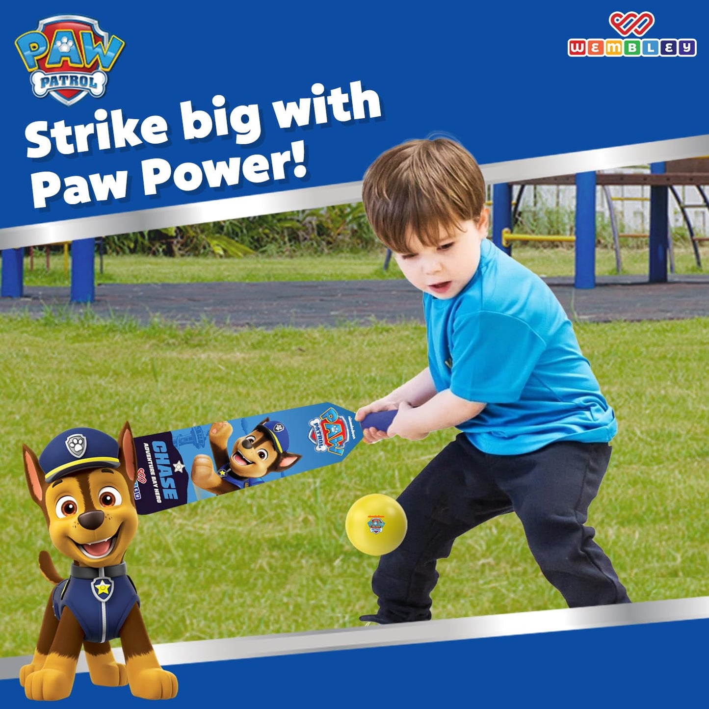 Paw Patrol Foam Bat Ball Set (Chase)