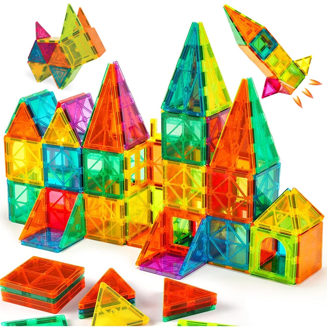 Magnetic Tiles Building Block (48 Pcs)