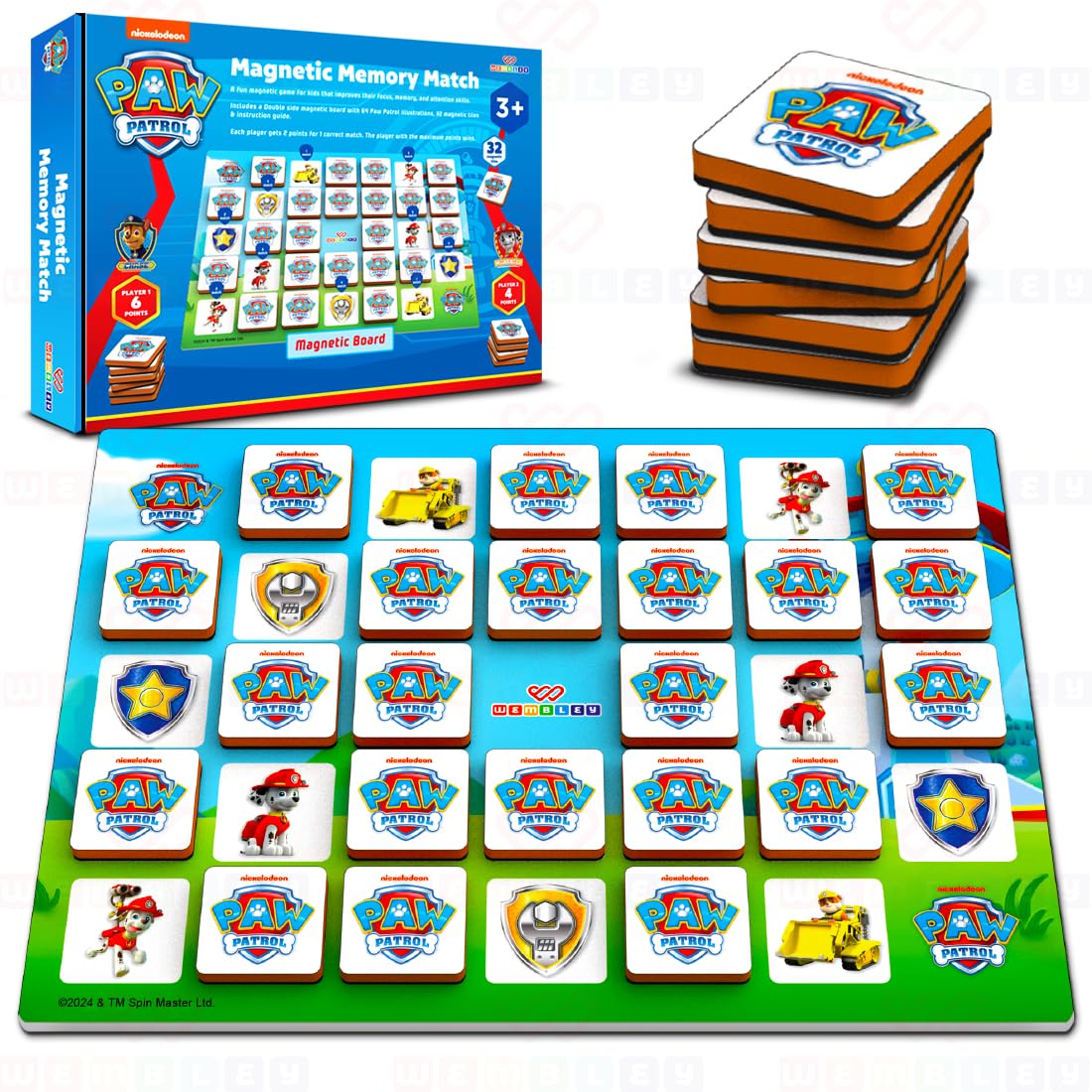 Paw Patrol Magnetic Memory Match Board Game